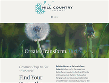 Tablet Screenshot of hillcountrytherapy.com